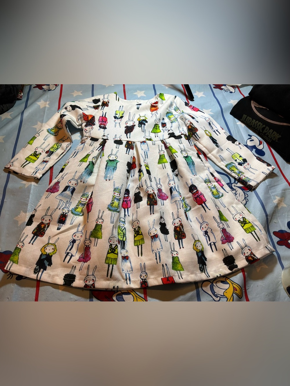 Lol + the boys bunny girls dress long sleeve dress size 6/7